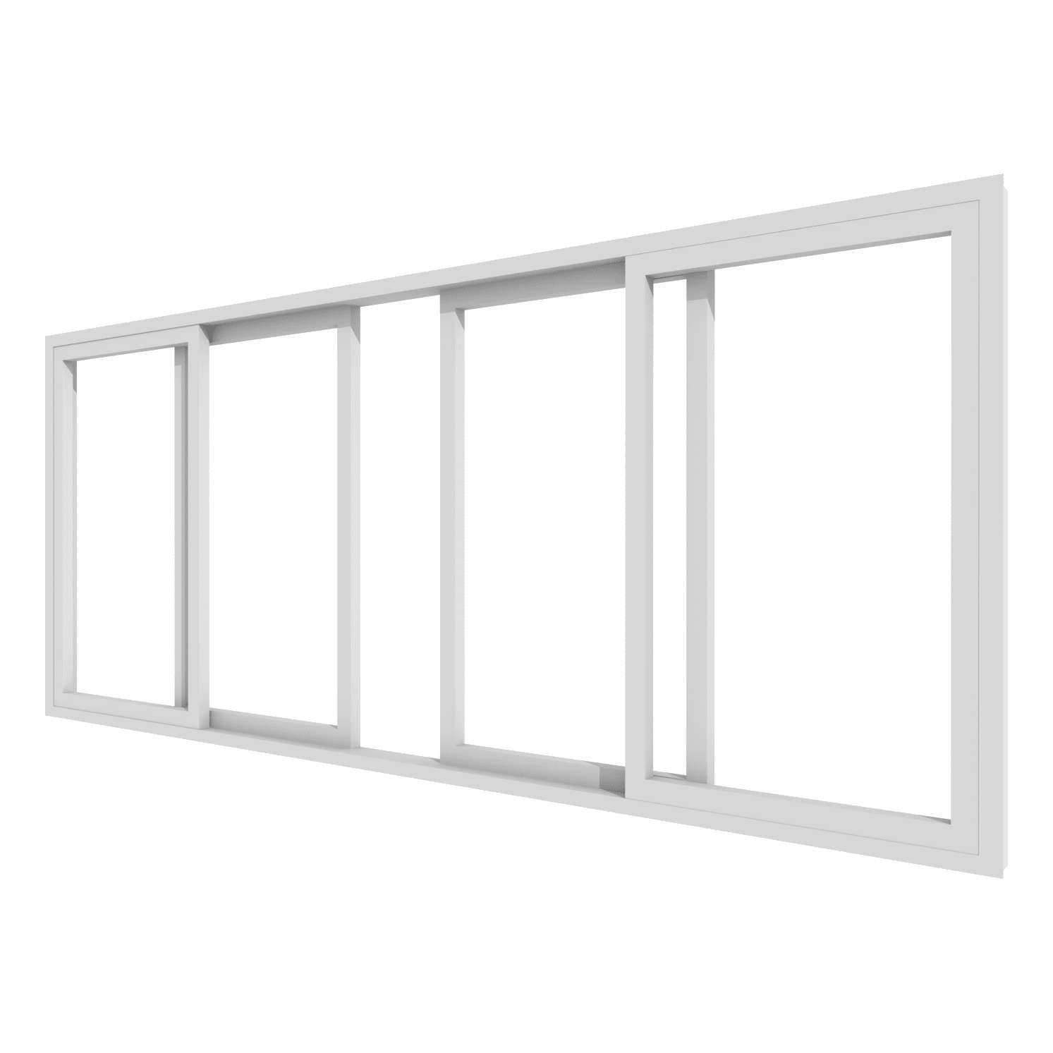 4-delig pvc hefschuifraam met uitstekende isolatie en onderhoudsvriendelijk profiel