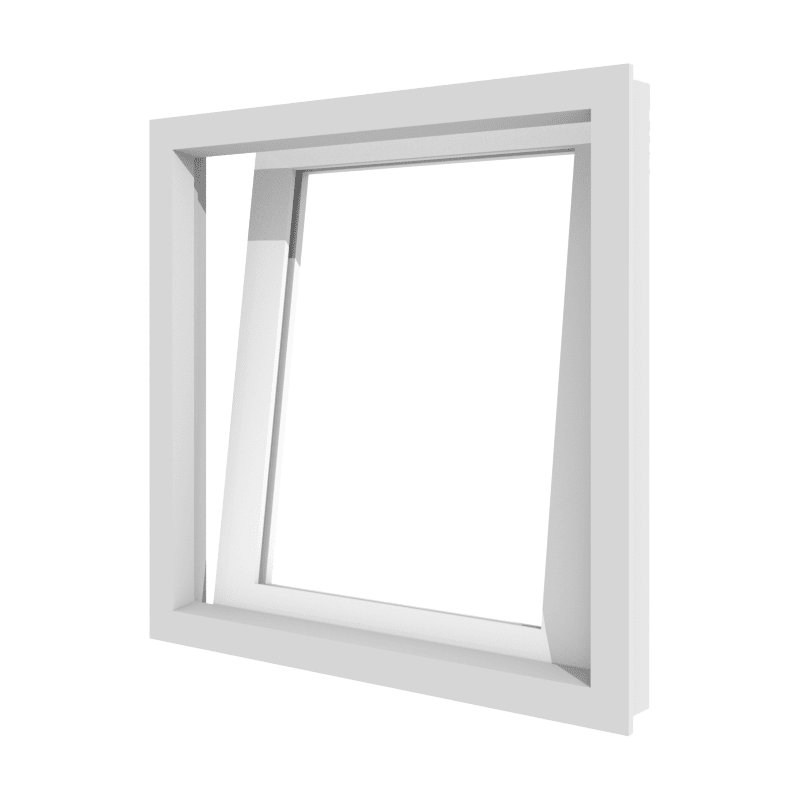 PVC valraam 1 vak met onderhoudsvriendelijk profiel